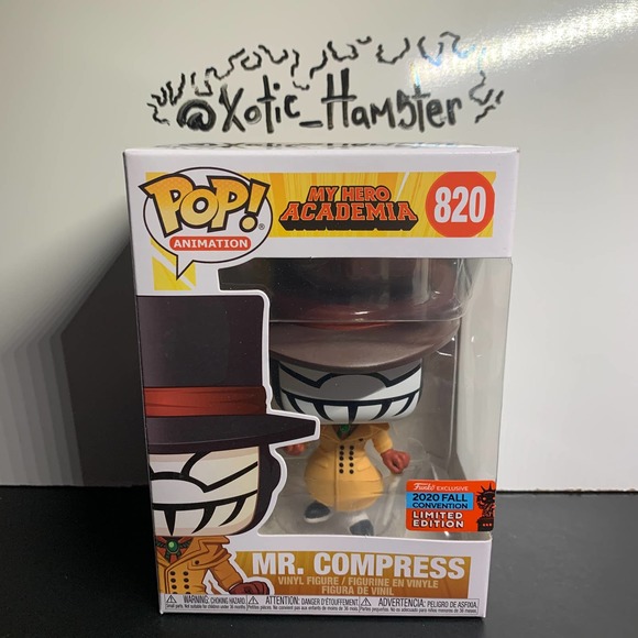 Funko POP! Mr. Compress #820 NYCC 2020 Fall Convention My Hero Academia Anime